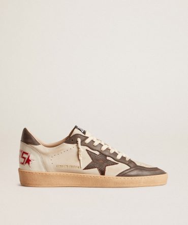 Men’s Ball Star LTD in nappa with brown star and gray leather heel tab