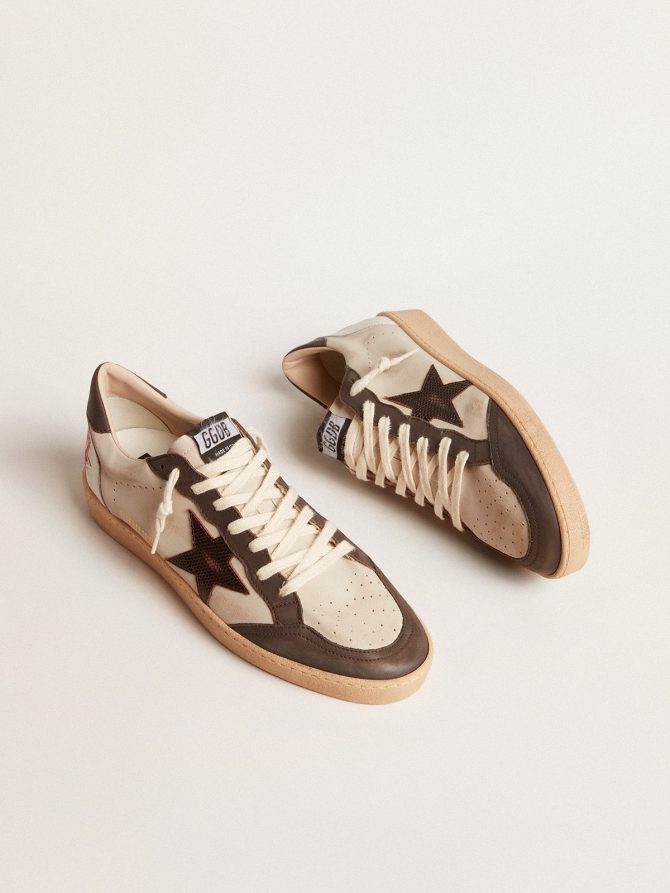 Men’s Ball Star LTD in nappa with brown star and gray leather heel tab - Image 2