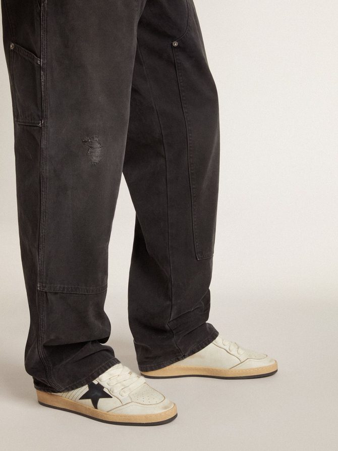 Men’s Ball Star with black leather star and green leather heel tab - Image 3