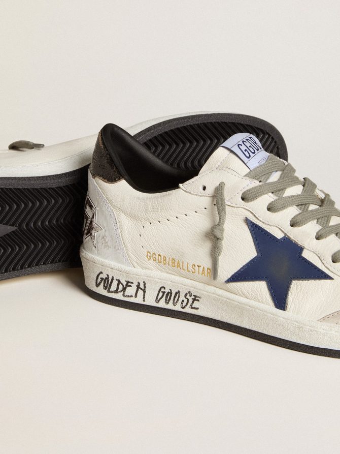 Men’s Ball Star in nappa with leather star and metallic leather heel tab - Image 3