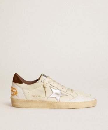 Ball Star LTD in nappa with metallic leather star and suede heel tab