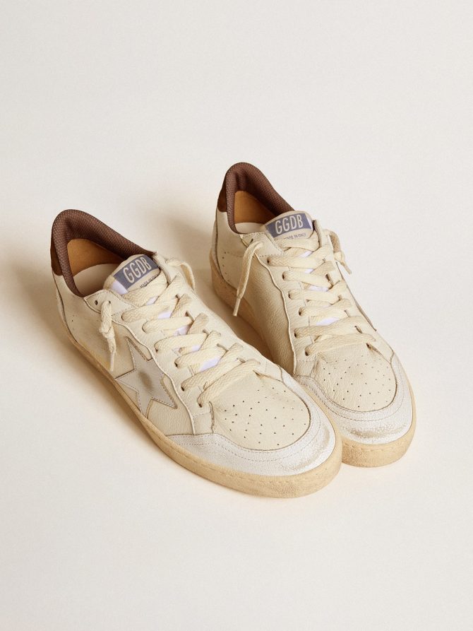 Ball Star LTD in nappa with metallic leather star and suede heel tab - Image 2