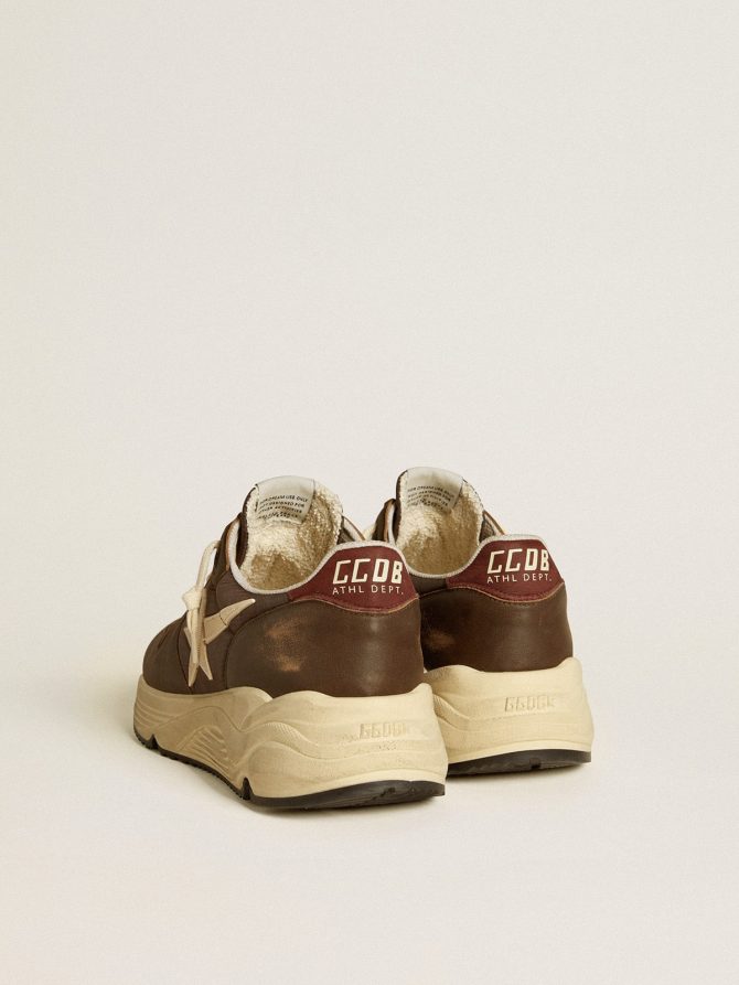 Running Sole in nylon and leather with TPU star and nubuck heel tab - Image 4