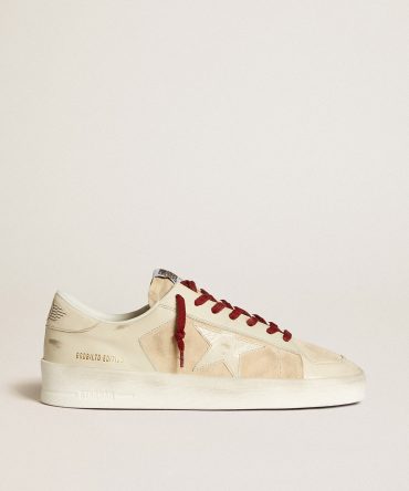 Men’s Stardan LTD in suede with patent white leather star and heel tab