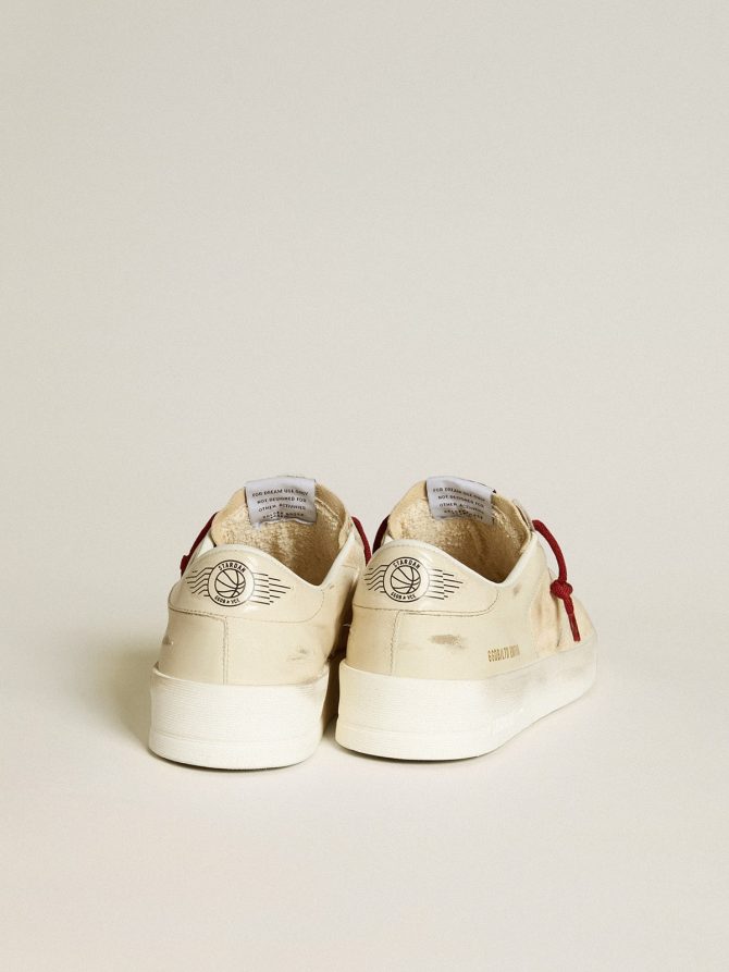 Men’s Stardan LTD in suede with patent white leather star and heel tab - Image 4