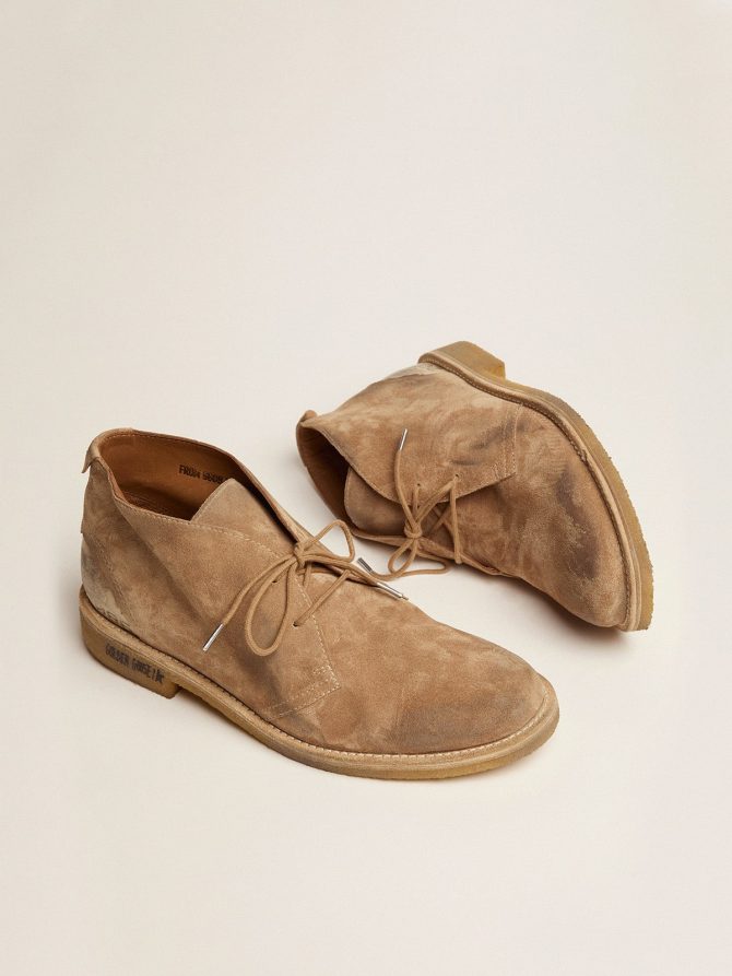Noel ankle boots in caramel-colored suede - Image 2