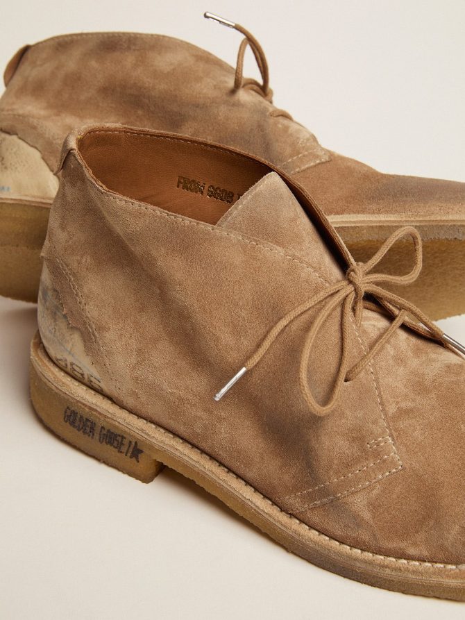 Noel ankle boots in caramel-colored suede - Image 3