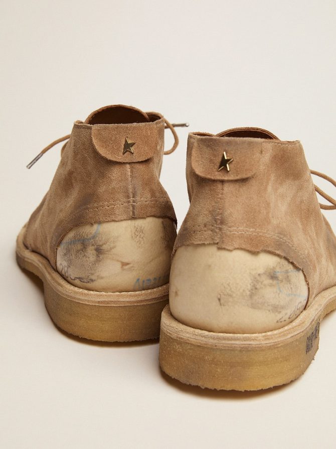 Noel ankle boots in caramel-colored suede - Image 4