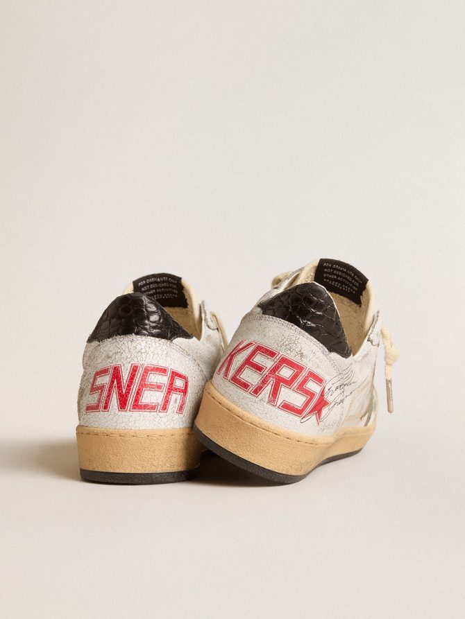 Men’s Ball Star with metallic leather star and gray leather heel tab - Image 4