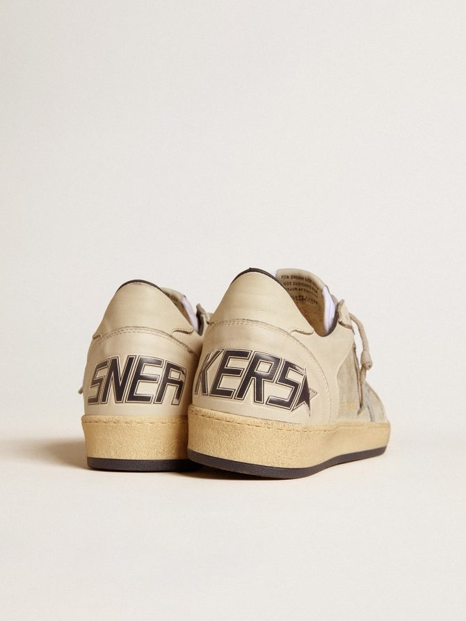 Men’s Ball Star LTD in leather and suede with crocodile print leather star - Image 5
