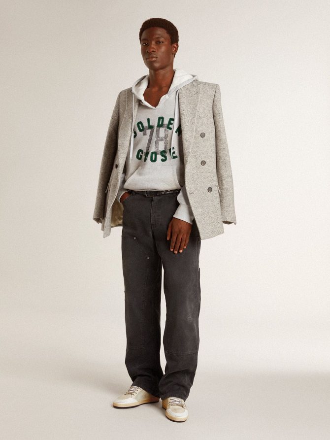 Men’s Ball Star LTD in leather and suede with crocodile print leather star - Image 6