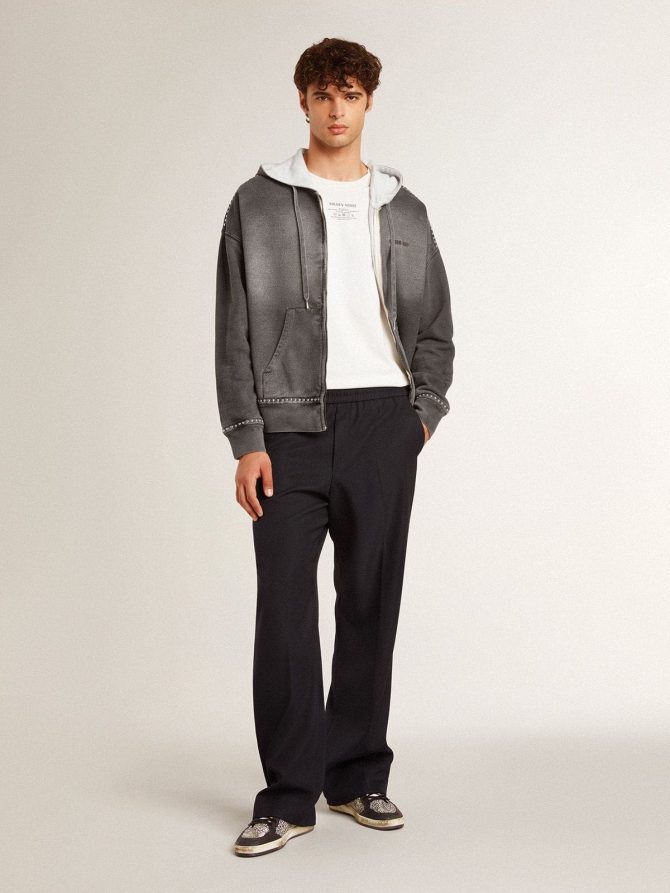 Men’s Ball Star in elephant-print leather with black leather star - Image 6