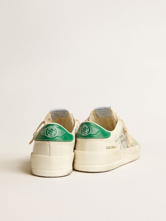 Stardan in white nappa leather with cream-colored leather star - Image 5