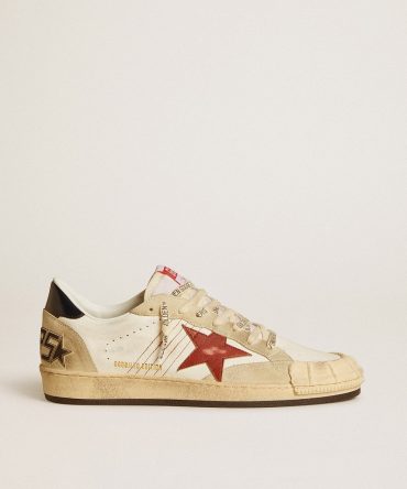 Men’s Ball Star LTD in nappa leather with red leather star and leather heel tab