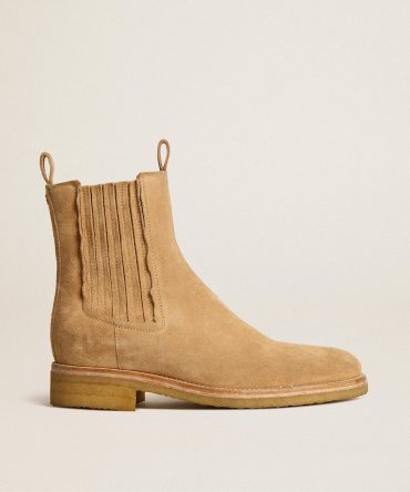 Chelsea boots in suede tobacco