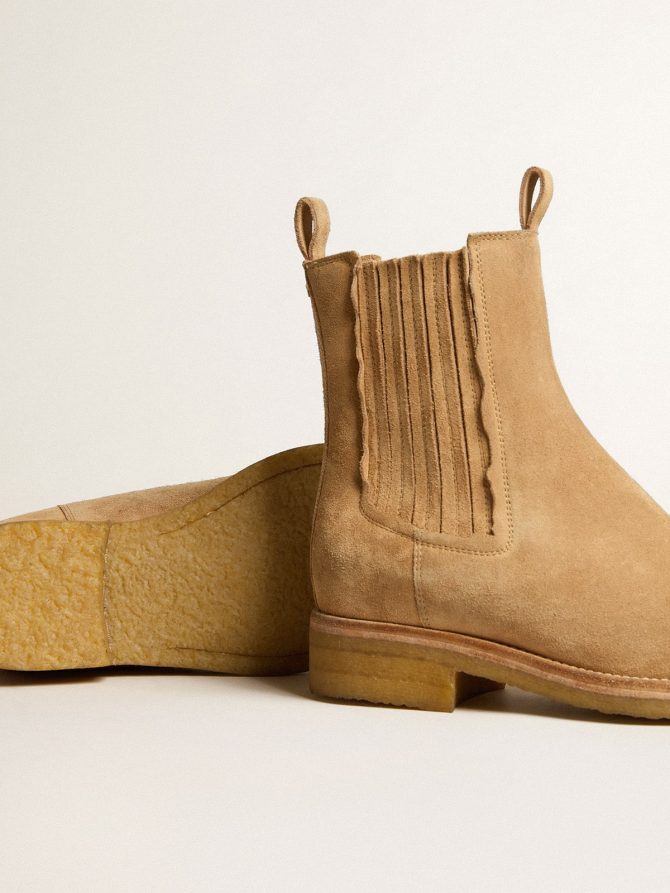 Chelsea boots in suede tobacco - Image 3