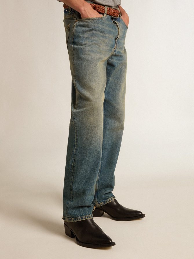 Men’s low Debbie boots in black leather - Image 3