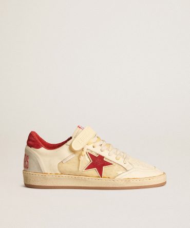 Men’s Ball Star LAB in nappa and PVC with red suede star and heel tab