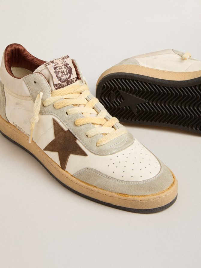 Ball Star LTD in nappa and nylon with suede star and inserts - Image 2