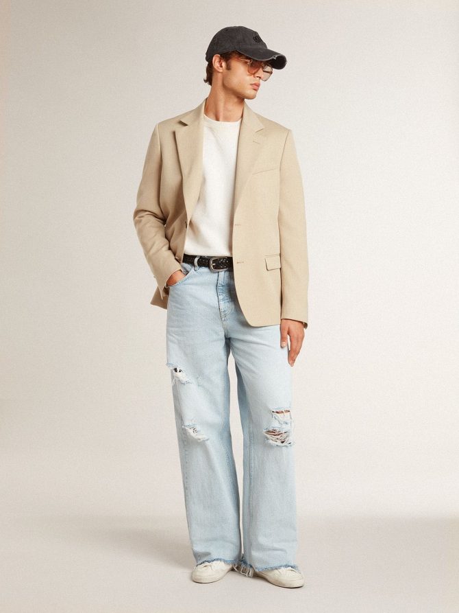 Men’s Super-Star LTD in nappa with metallic star and nubuck heel tab - Image 6