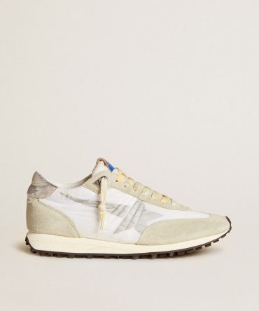 Men’s Marathon with white nylon upper and silver star