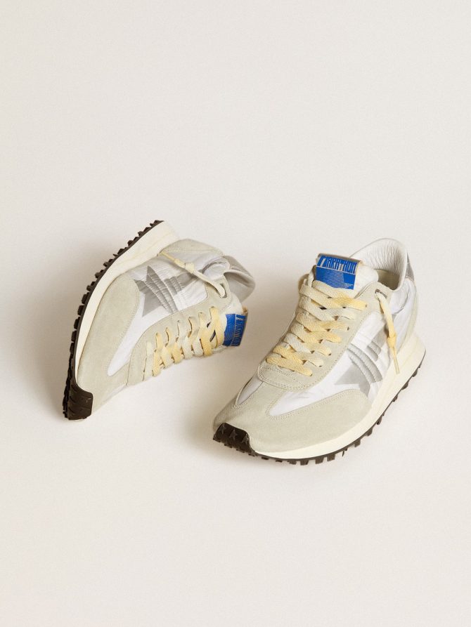Men’s Marathon with white nylon upper and silver star - Image 2