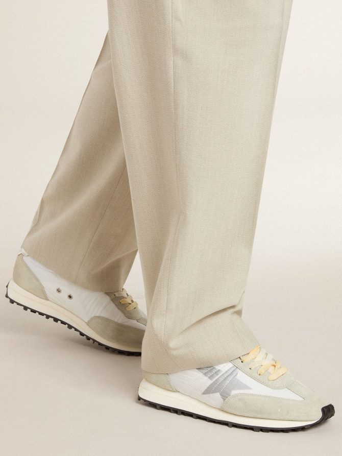 Men’s Marathon with white nylon upper and silver star - Image 3