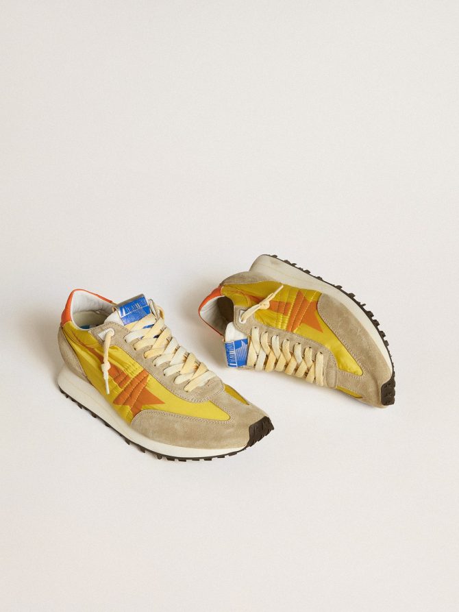 Men’s Marathon with yellow nylon upper and orange star - Image 2