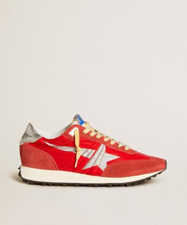 Men’s Marathon with red nylon upper and silver star