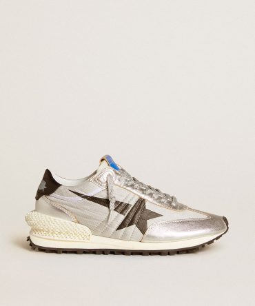 Men’s Marathon with silver ripstop nylon upper and black star