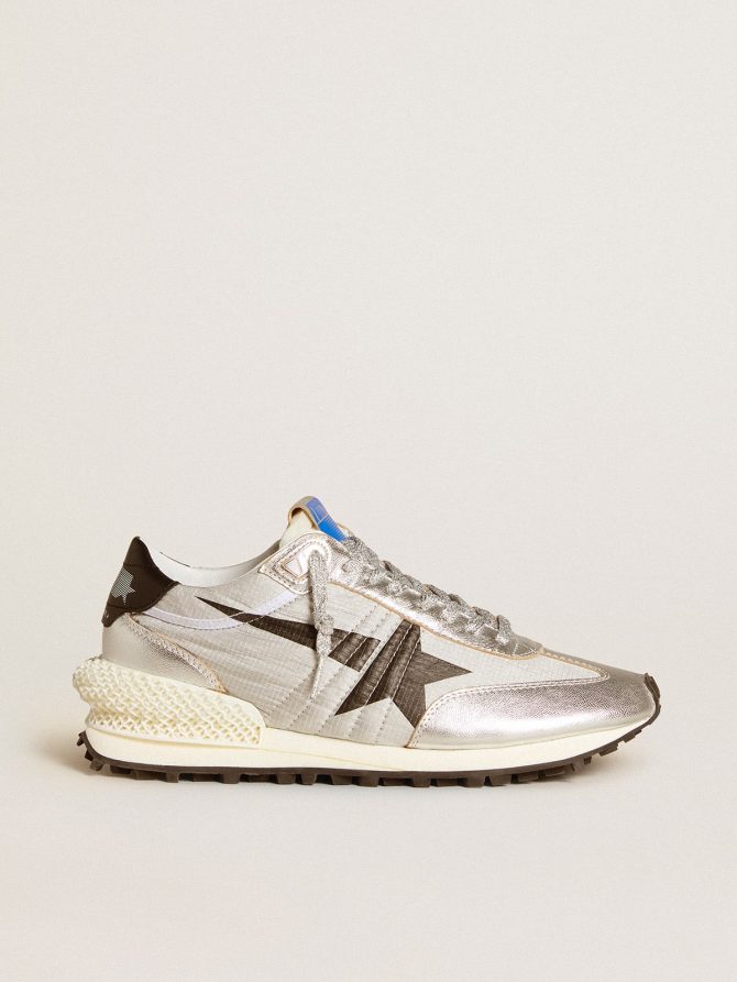 Men’s Marathon with silver ripstop nylon upper and black star