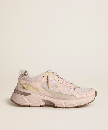 Men’s Lightstar with pink leather and mesh upper and pink star
