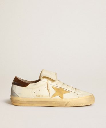 Men’s Super-Star LTD in nappa with suede star and brown heel tab
