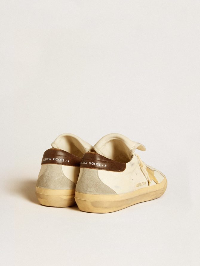 Men’s Super-Star LTD in nappa with suede star and brown heel tab - Image 4