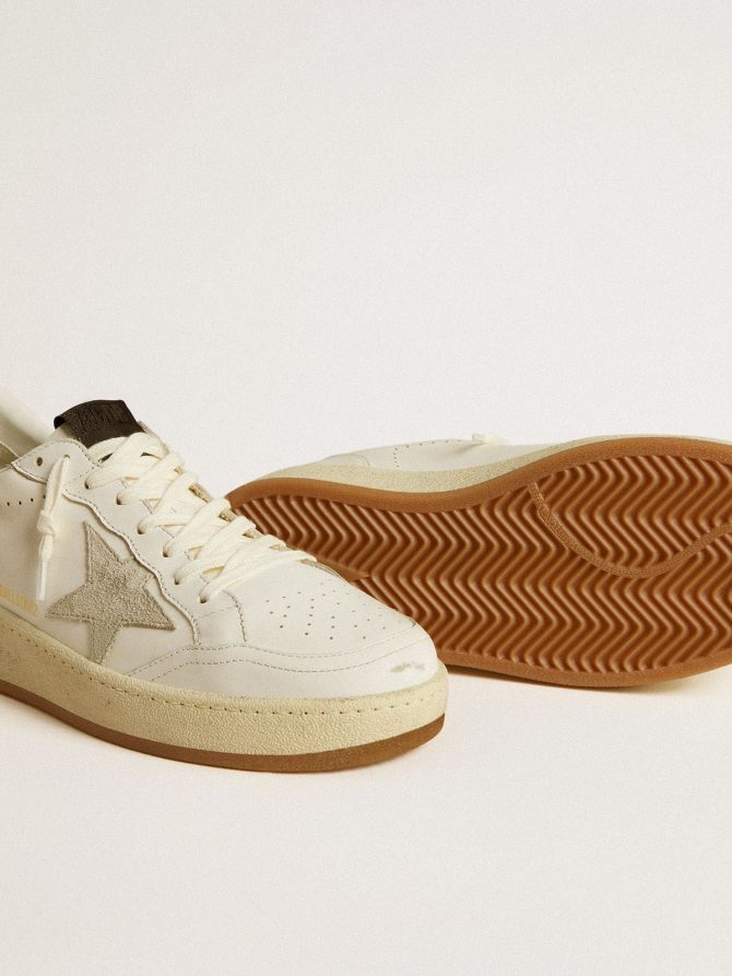 Ball Star with ice-gray suede star and glossy black leather heel tab - Image 4