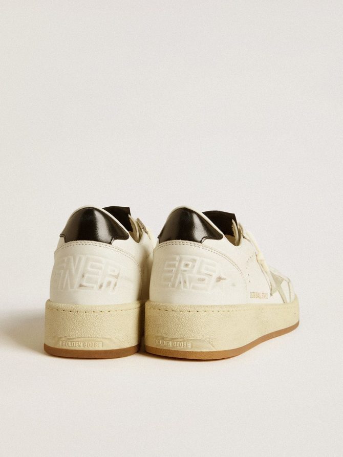 Ball Star with ice-gray suede star and glossy black leather heel tab - Image 5