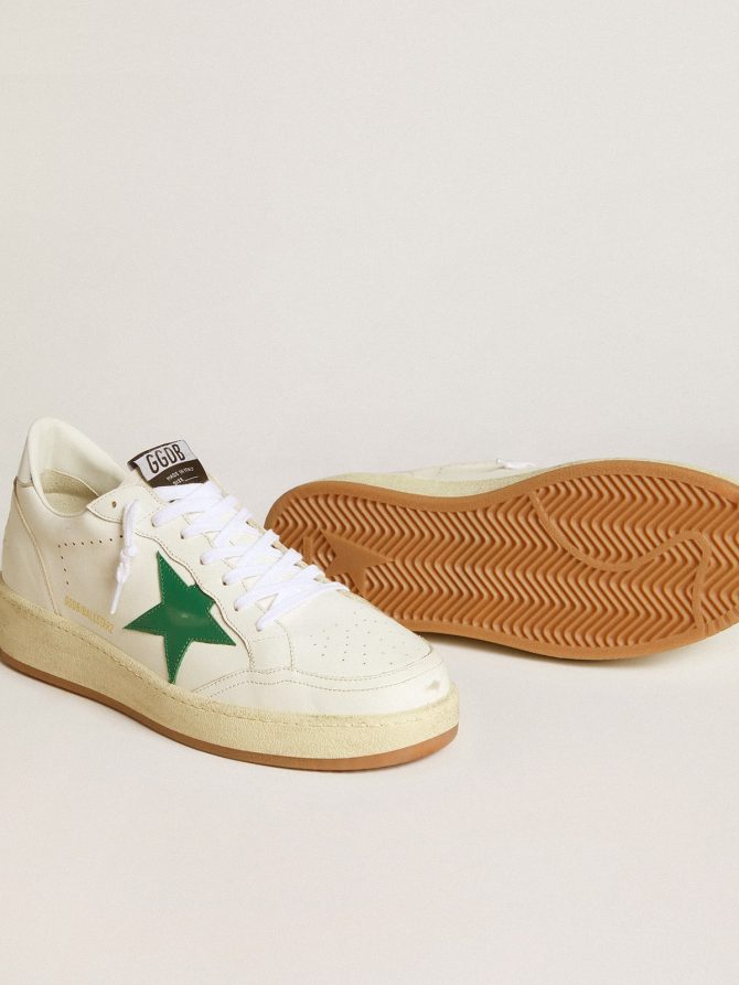 Men’s Ball Star with green leather star and metallic leather heel tab - Image 3