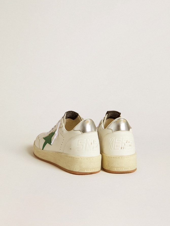 Men’s Ball Star with green leather star and metallic leather heel tab - Image 4
