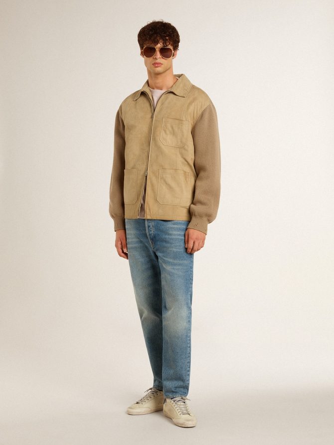 Men’s Super-Star LTD in nubuck with white leather star and blue heel tab - Image 6