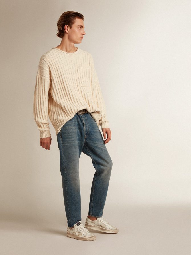 Men’s slim fit jeans with medium wash - Image 3