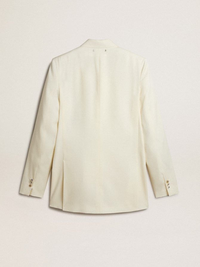Men’s cream-colored double-breasted blazer - Image 6