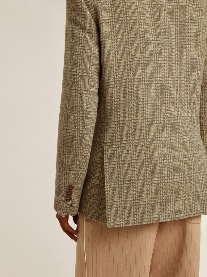Men’s double-breasted blazer in Shetland wool - Image 6