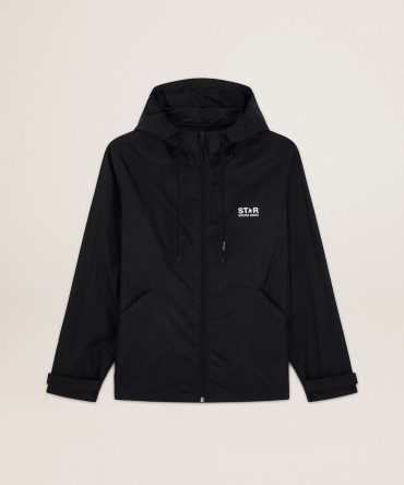 Men’s windcheater with contrasting white logo and star
