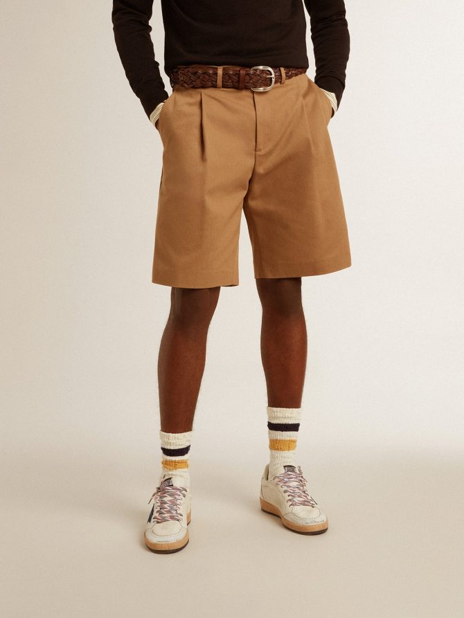 Men’s Bermuda shorts in beige cotton - Image 3
