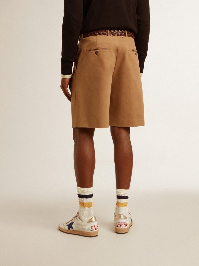 Men’s Bermuda shorts in beige cotton - Image 5