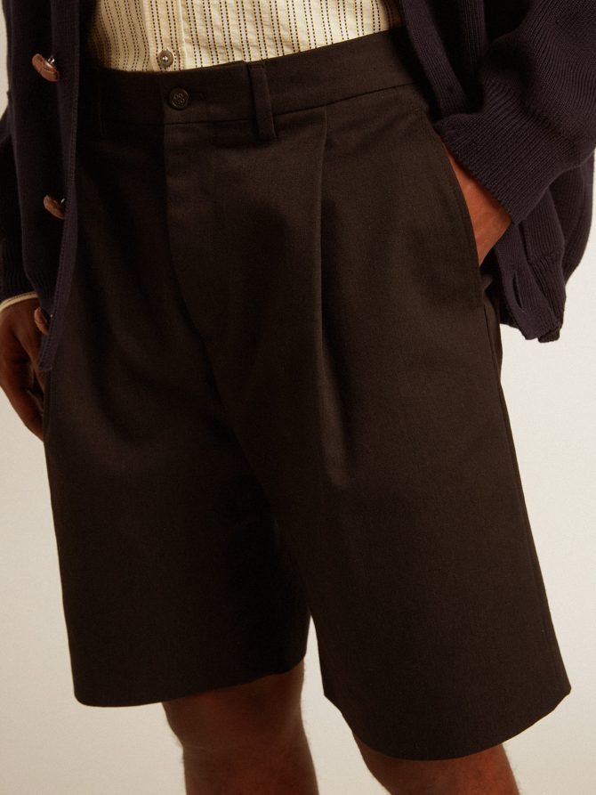 Men’s Bermuda shorts in black cotton - Image 5