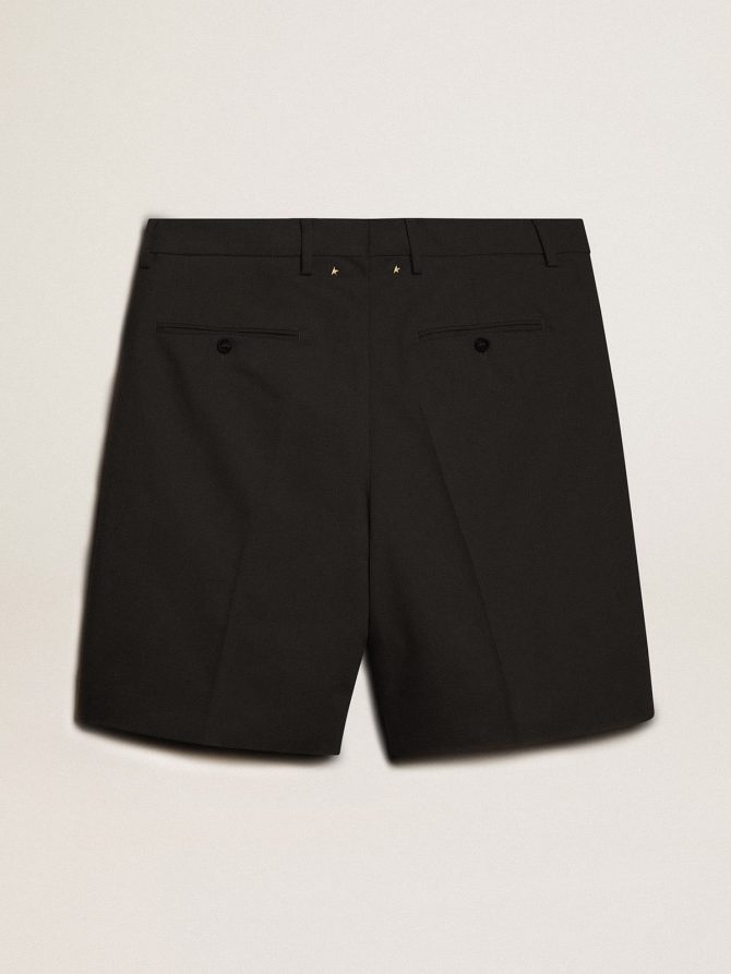 Men’s Bermuda shorts in black cotton - Image 6