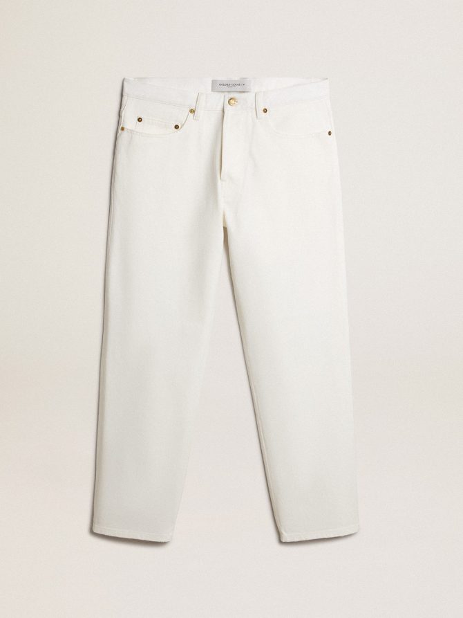 Men’s white denim pants