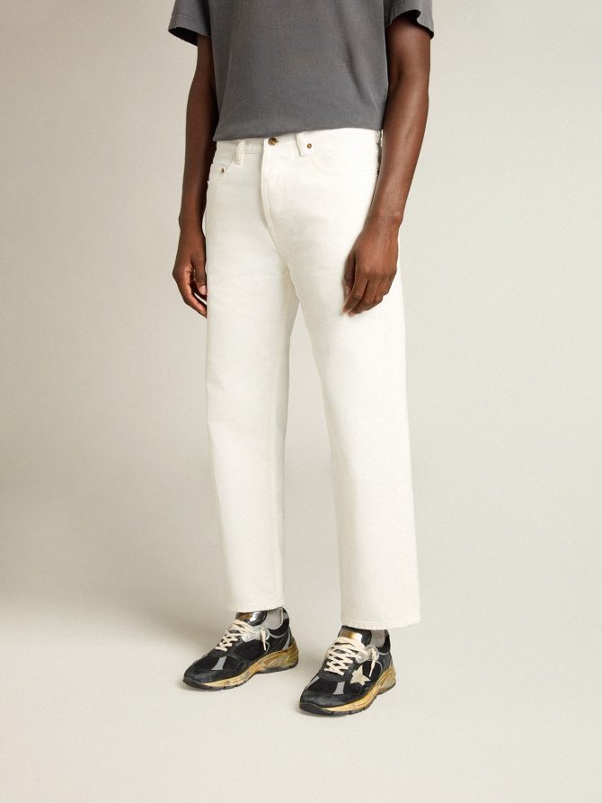 Men’s white denim pants - Image 2