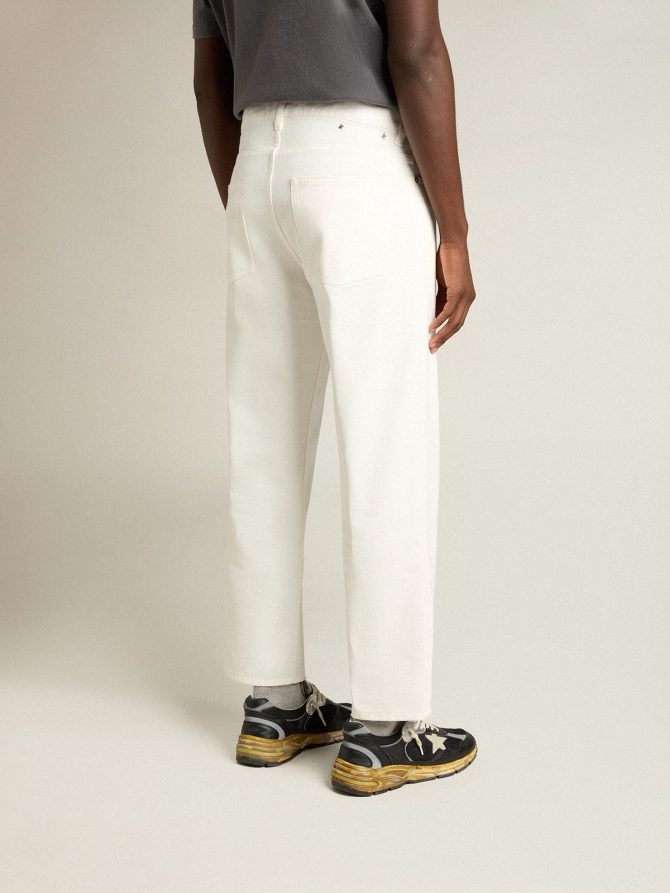 Men’s white denim pants - Image 4
